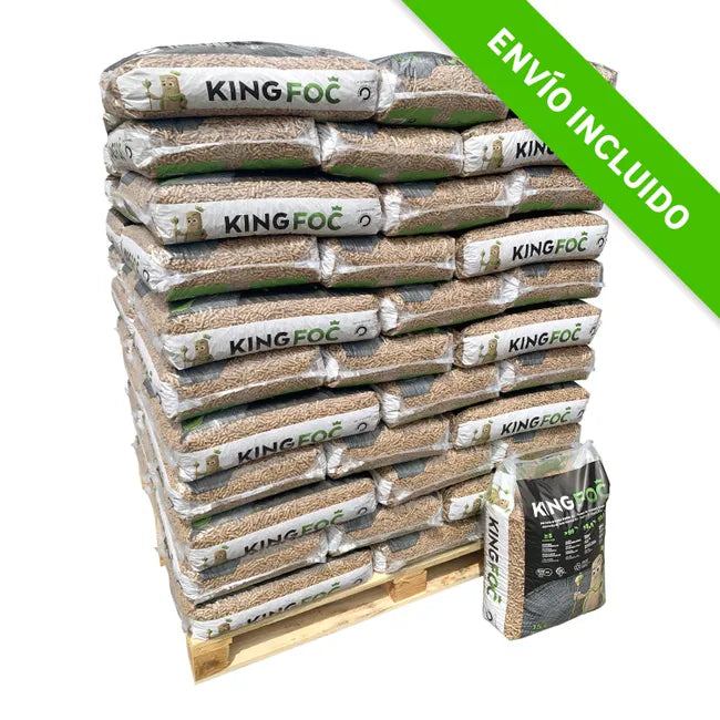 8 Palet de 704 sacos de pellet KINGFOC